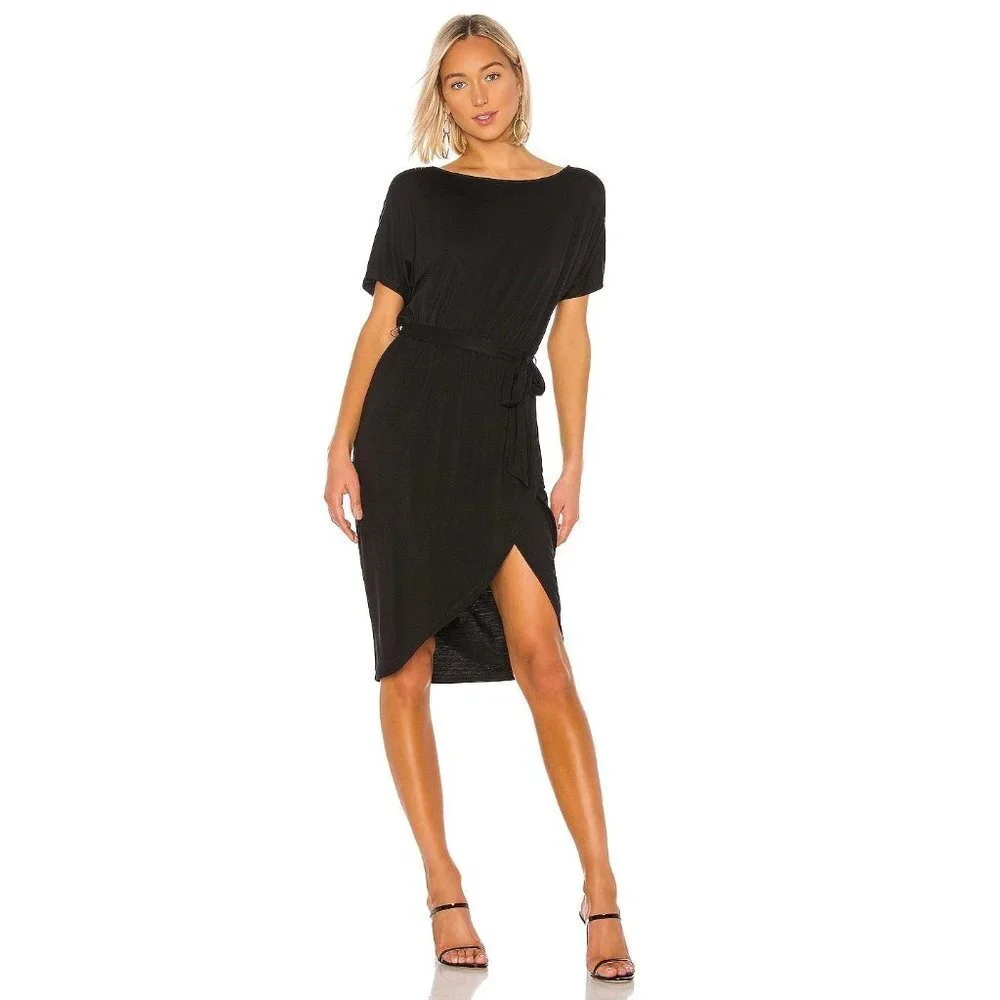Lovers + Friends Jhene Midi Dress in Black Small New - Picture 8 of 8